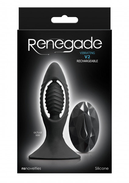 Renegade by NS Novelties V2 Buttplug schwarz