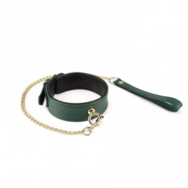 Liebe Seele Blackish Green - Halsband mit Leine