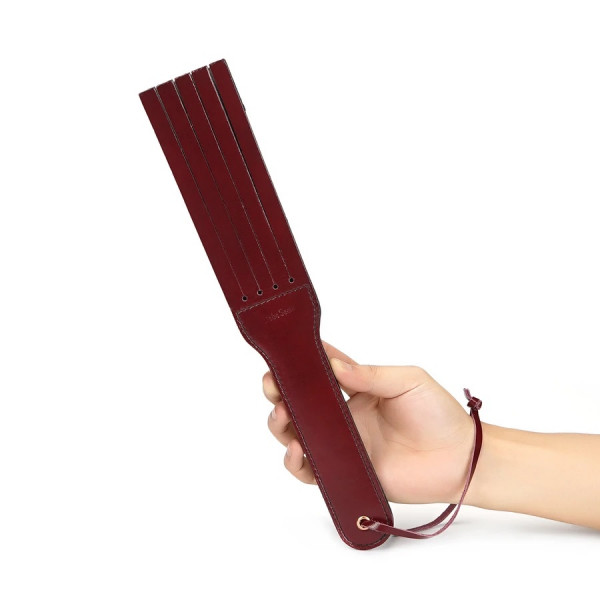 Liebe Seele Wine Red - Echtleder Spanking Paddle