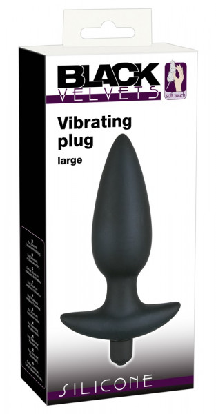 Black Velvets Vibrating Plug 17cm