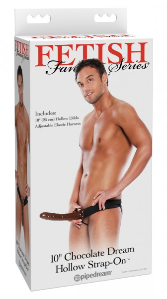 Fetish Fantasy 10“ Chocolate Dream Hollow Strap-on