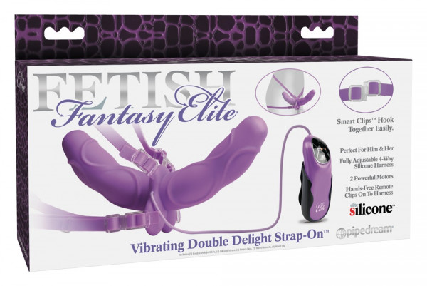 Fetish Fantasy Vibrating Double Delight Strap-on