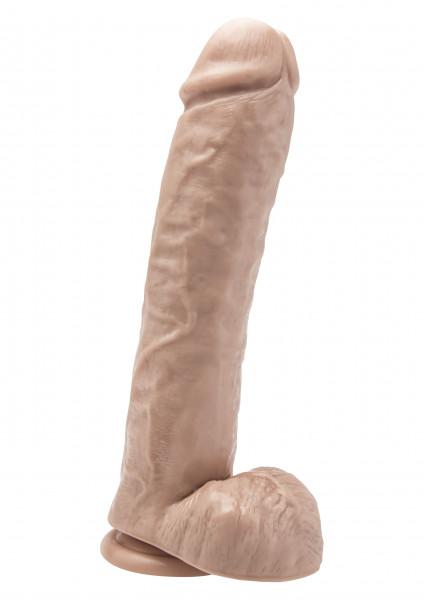 Get Real Dildo 11 inch with Balls Hautfarben