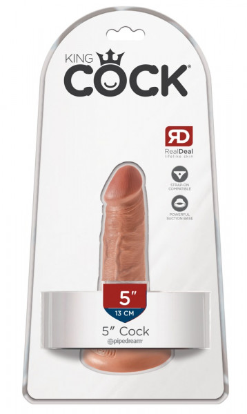 King Cock 5&quot; Cock tan