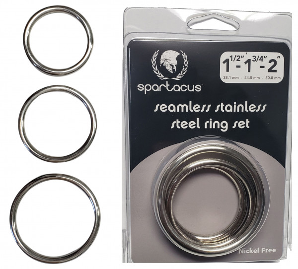 SPARTACUS Seamless Stainless Steel C-Ring Set