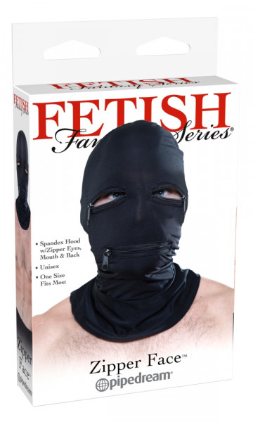 Fetish Fantasy Zipper Face Hood