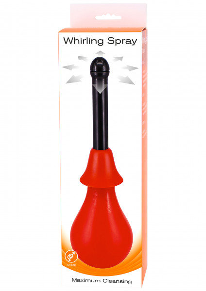 Seven Creations Whirling Spray Intimdusche rot/schwarz