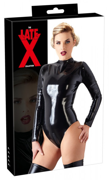 Late X schwarzer Latex Body