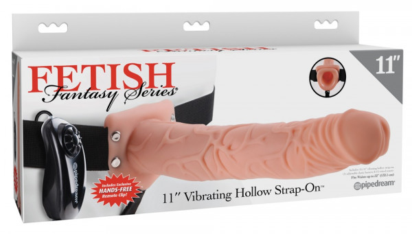 Fetish Fantasy 11 Zoll Vibrating Hollow Strap-On