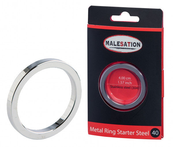MALESATION Metal Ring Starter Steel 40