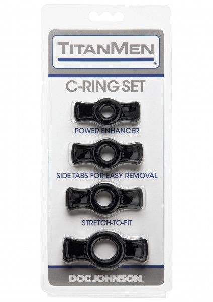 TITANMEN Cock Ring Set schwarz