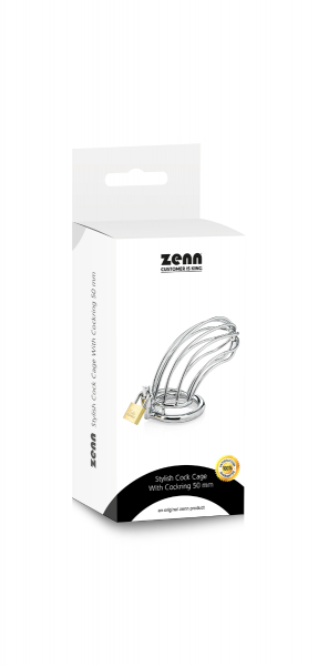 Zenn Stylish Cock Cage With Cockring 50 mm