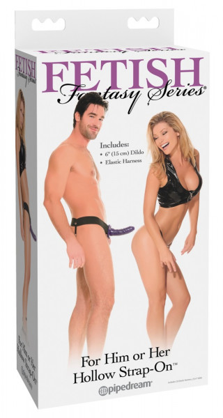 Fetish Fantasy For Him or Her Hollow Strap-on lila