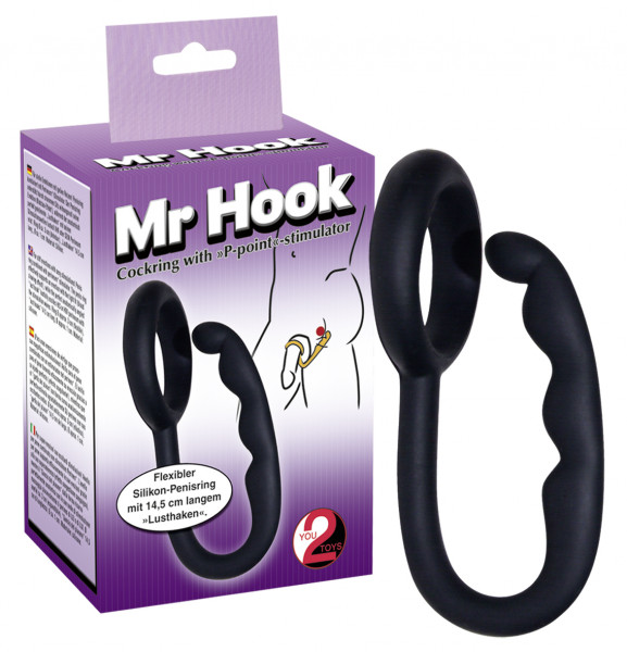 You2Toys Mr. Hook Pensiring mit Lusthaken schwarz