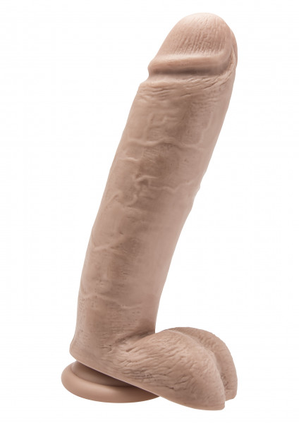 Get Real Dildo 10 inch with Balls Hautfarben