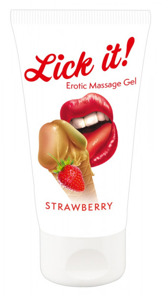 Lick it! Erotic Massage Gel Strawberry