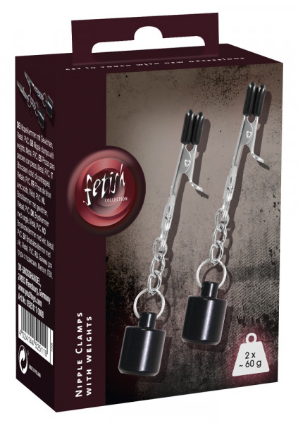 fetish Collection Brustklemmen mit Gewicht