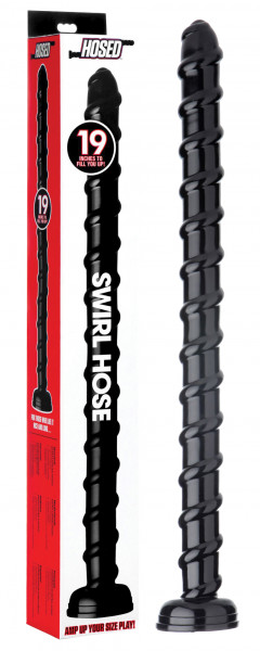 Swirl Hose 19" Dildo black