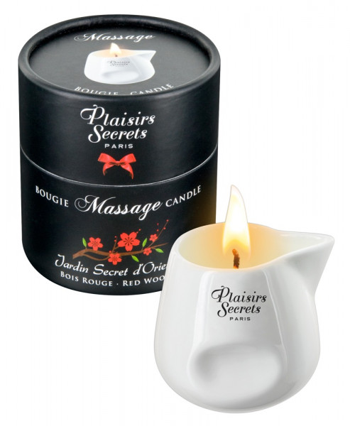 Plaisir Secret Massage Candle Red Wood