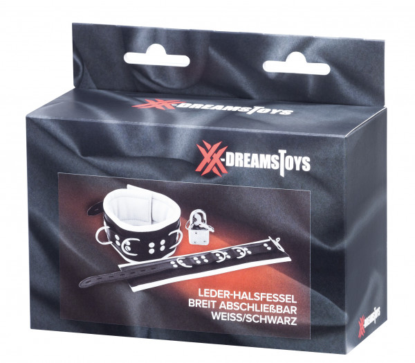 XXdreamSToys Leder-Halsfessel breit + Schloss