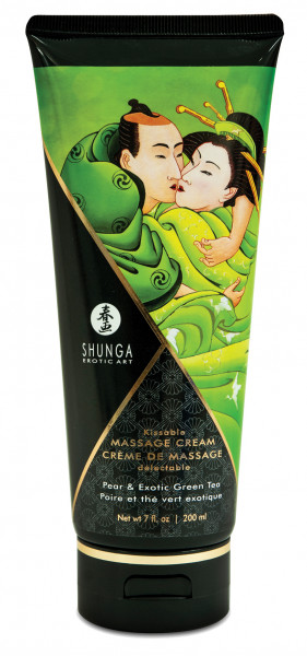 SHUNGA Massage Cream Pear &amp; Exotic Green Tea 200ml