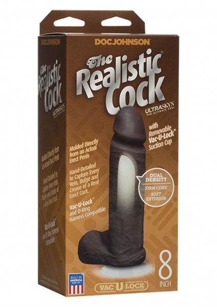 DOC JOHNSON The Realistic Cock 8 inch braun