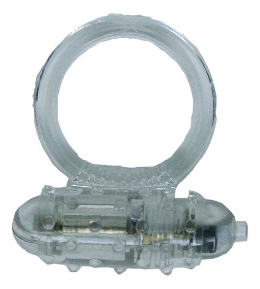 Seven Creations Silicone Soft Cock-Ring transp. m. Vibr.