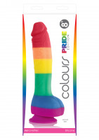 Colours by NS Novelties Pride Edition 8 inch Dildo Colours by NS Novelties Pride Edition 8 inch Dildo