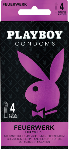 PLAYBOY Condoms Feuerwerk 4er