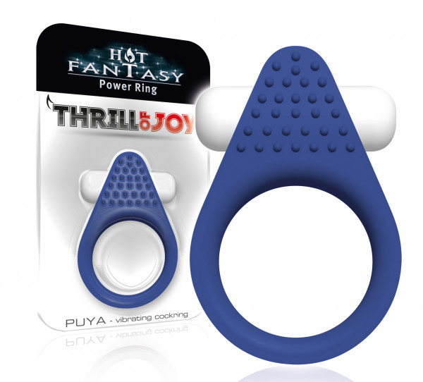 HOT FANTASY Thrill of Joy Puya Vibro-Ring blau