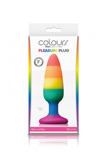 Colours by NS Novelties Pleasure Plug Rainbow Medium