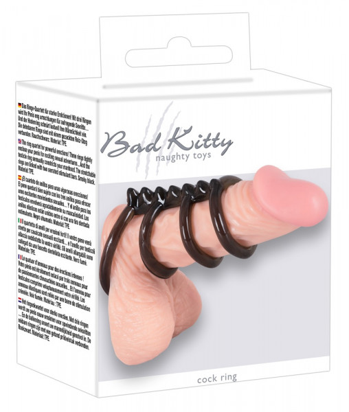 Bad Kitty Penis-Hodenring 4er