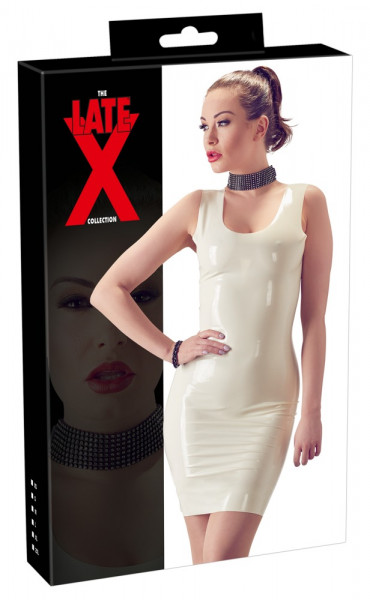 Late X Mini-Kleid Latex Weiß