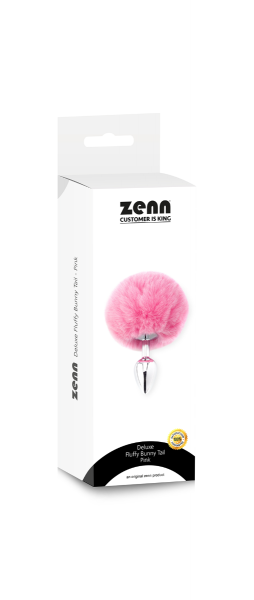 Zenn Deluxe Fluffy Bunny Tail - Pink