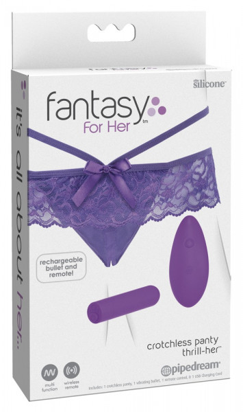 Fantasy For Her Crotchless Petite Panty Thrill-Her
