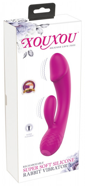 XOUXOU Super Soft Silicone Rabbit Vibrator