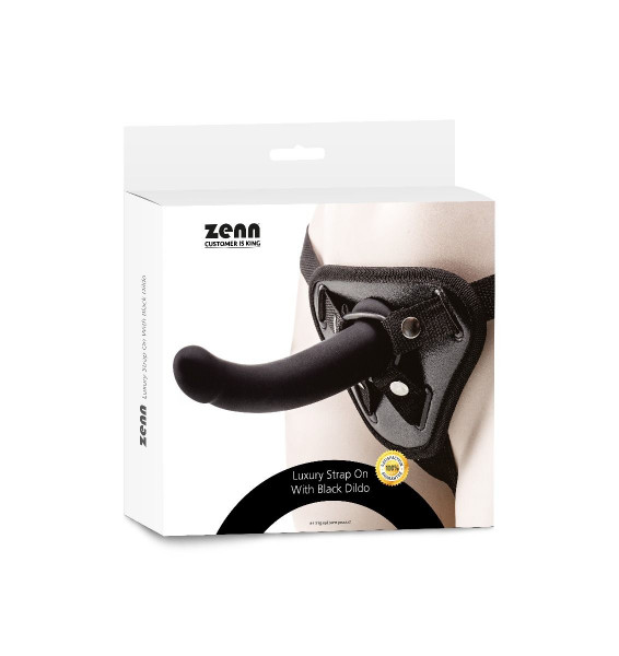 Zenn Luxury Strap On With Black Dildo