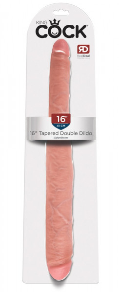 King Cock 16“ Tapered Double Dildo Light