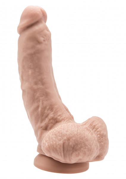 Get Real Dildo 8 inch with Balls hautfarben