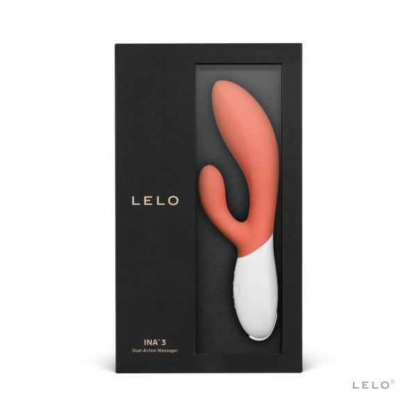 LELO Ina 3 Rabbit-Vibrator Coral Red