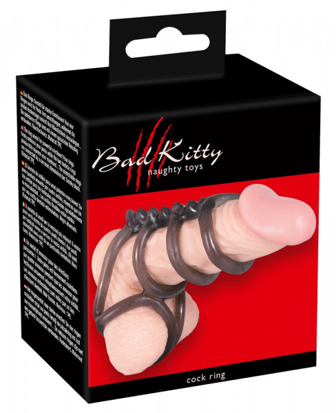 Bad Kitty Penis-Hoden-Ring Quartett Cock Ring