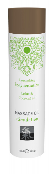 SHIATSU Massage oil stimulation - Lotus &amp; Coconut oil 100ml