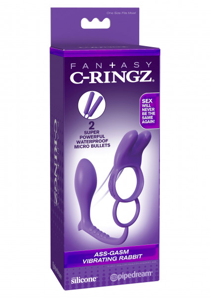 Fantasy C-Ringz Ass Gasm Vibrating Rabbit