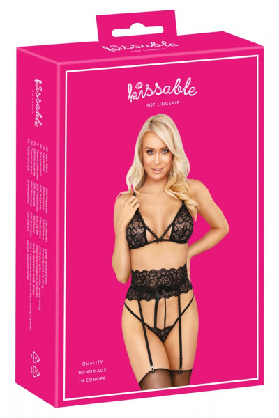 kissable Set BH - Strapsgurt - String