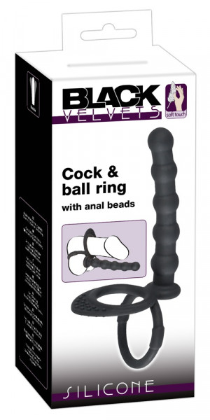 Black Velvets Cock &amp; ball ring