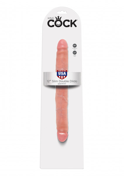 King Cock 12“ Slim Double Dildo hell