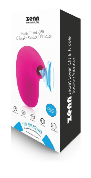 Zenn Secret Lover Clit &amp; Nipple Suction Vibrator