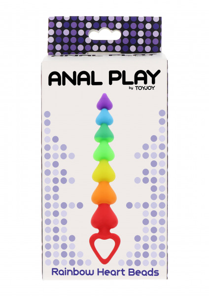 Anal Play by TOYJOY Rainbow Heart Beads