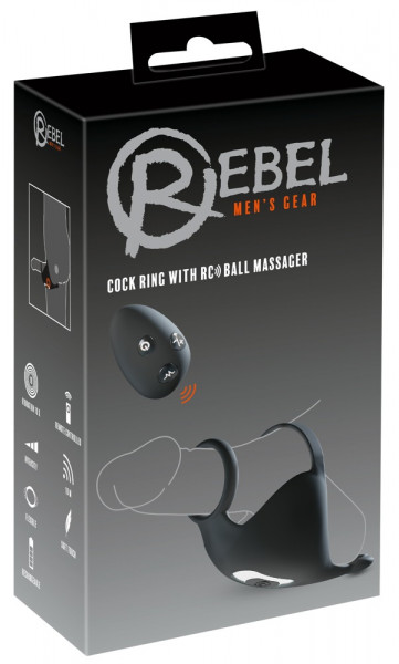 Rebel Cock Ring with RC ball massager