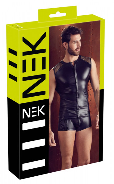 NEK Elastisches Matlook Slim-Fit Shirt